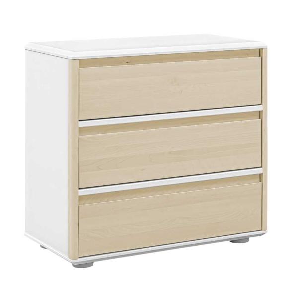 Funflex 3S Niedrige Kommode mit Fronten aus Birke